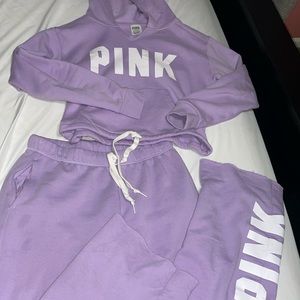 VS Pink Sweatsuit Set